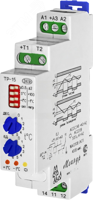 Реле контроля температуры ТР-15 ACDC24B/AC230B УХЛ4 с ТД-2