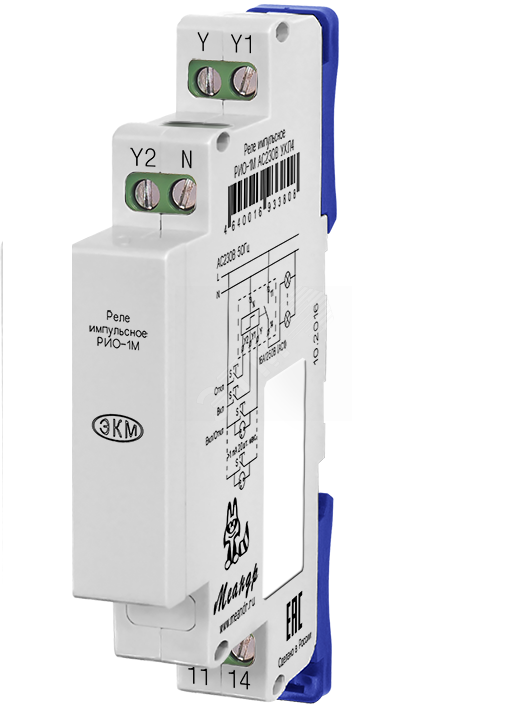 Импульсное реле освещения РИО-1М АС230В УХЛ4