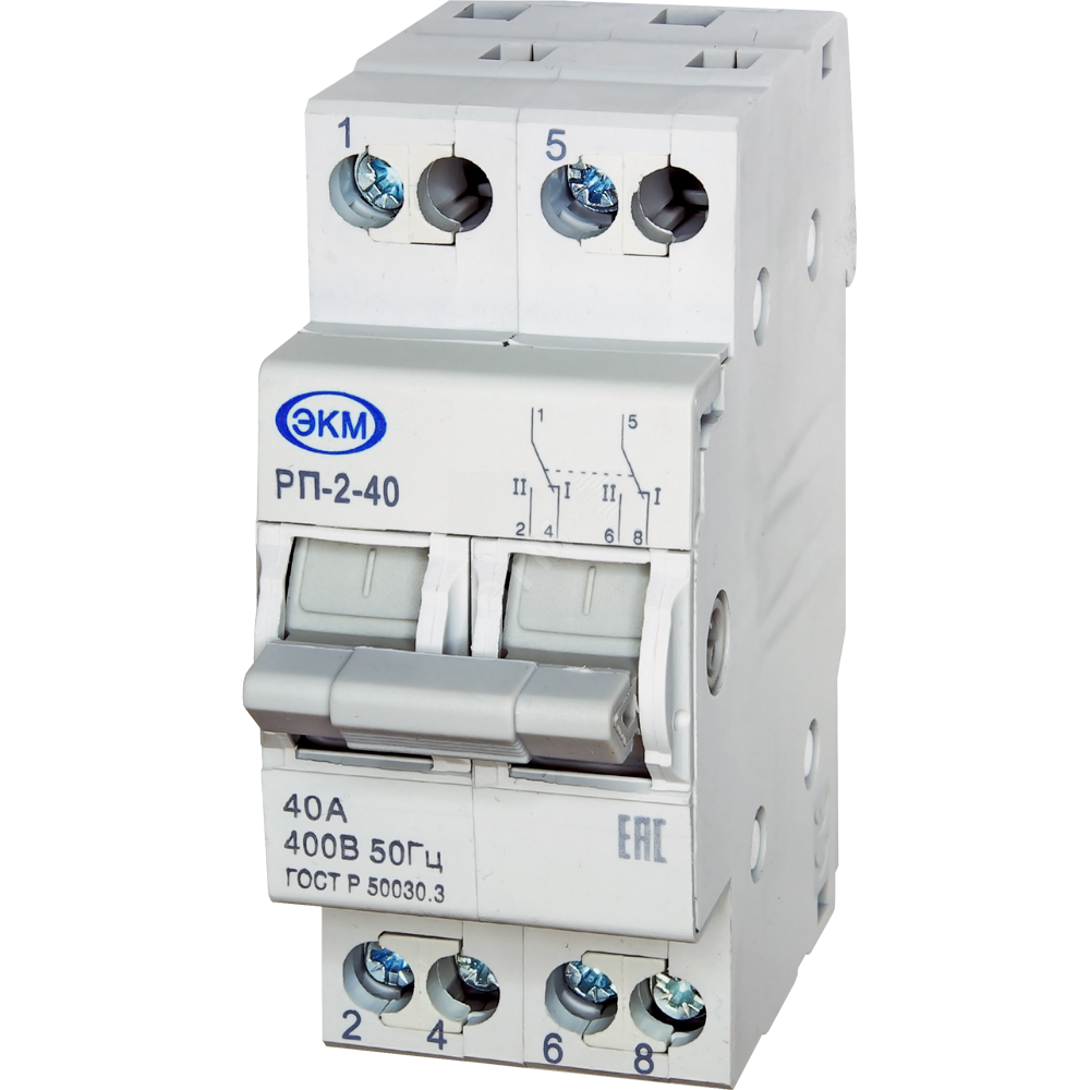 Модульный переключатель РП-2-40