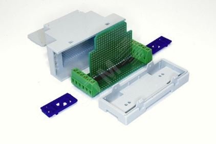 Набор деталей для макетирования и проектирования изделий РЭА КИТ-082, корпус 2 модуля (35мм)
