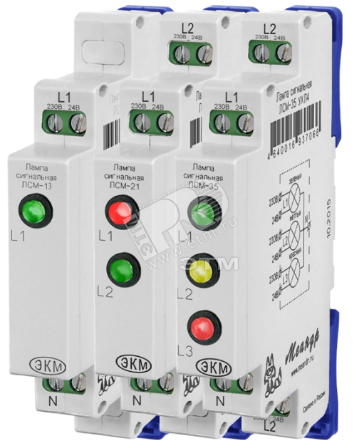 Лампа сигнальная модульная ЛСМ-3з AC/DC230В УХЛ4