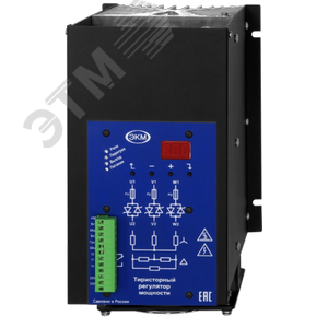 Трехфазный тиристорный регулятор мощности ТРМ-3М-125-RS485