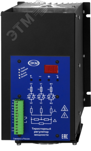 Трехфазный тиристорный регулятор мощности ТРМ-3М-125-RS485