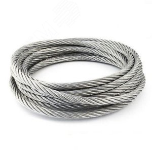 Канат стальной 6,0-Оц-zS-Н-Р-1770/180 6х19W-IWRC  А1 DIN EN 12385-4 оцинкованный