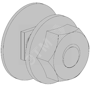 Комплект: болт M6x12 и гайка M6 RS 5 EG
