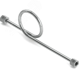 Отвод сифонный С910-2, вход - внутр.резьба 1/2'NPT, выход - накид.гайка М20х1,5, 12х18Н10Т, AISI 316L