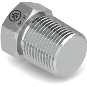 Заглушка с наружной резьбой Р641, 1/4'NPT, AISI 316L