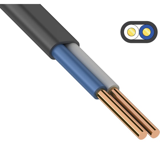 Кабель силовой ВВГ-П нг(А)-LS 2*6 ТРТС