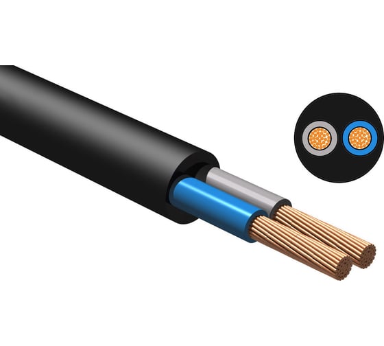 Кабель силовой КГТП-ХЛ 2х1(N) 380/660-3 ТРТС