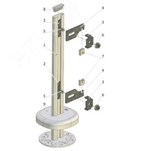 Кронштейн для стальных панельных радиаторов 10/11 типов напольный