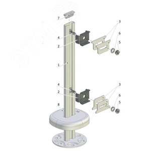 Кронштейн для стальных панельных радиаторов 20/22/30/33 типов напольный