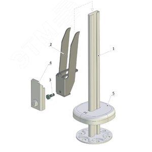 Кронштейн для стальных панельных радиаторов 11/21/22/33 типов напольный