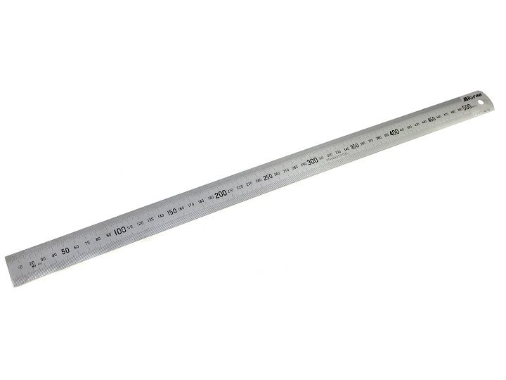 Линейка измерительная 150х19мм металлическая Микрон