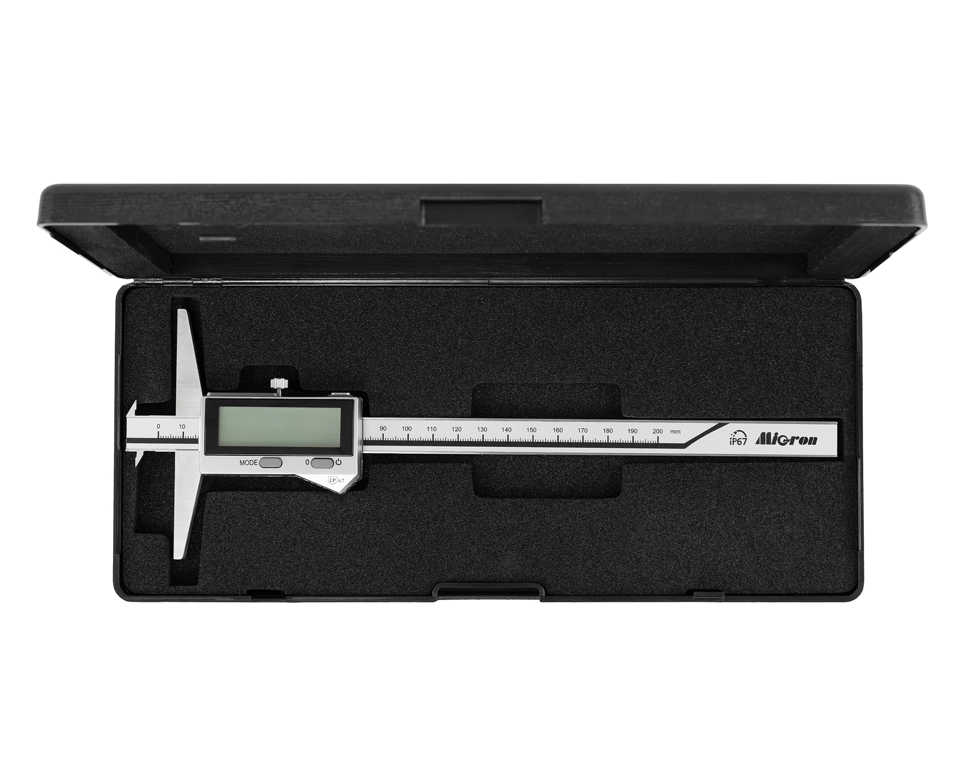 Штангенглубиномер ШГЦ- 200 0.01 электр. (ГРСИ 93125-24) IP67 Bluetooth с 2-мя крюками МИК