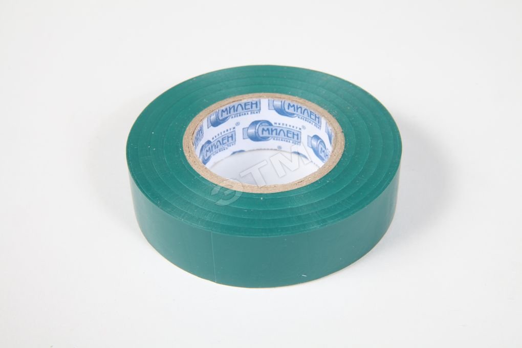 Изолента ПВХ зеленая 19мм 20м