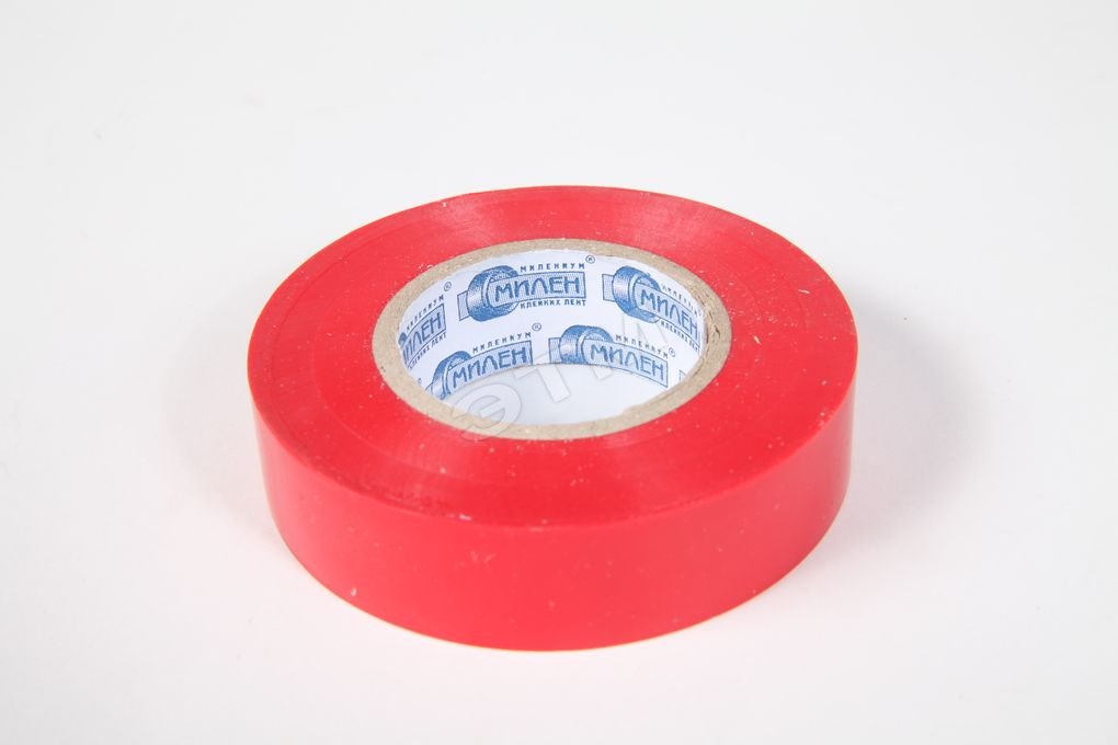 Изолента ПВХ красная 19мм 20м