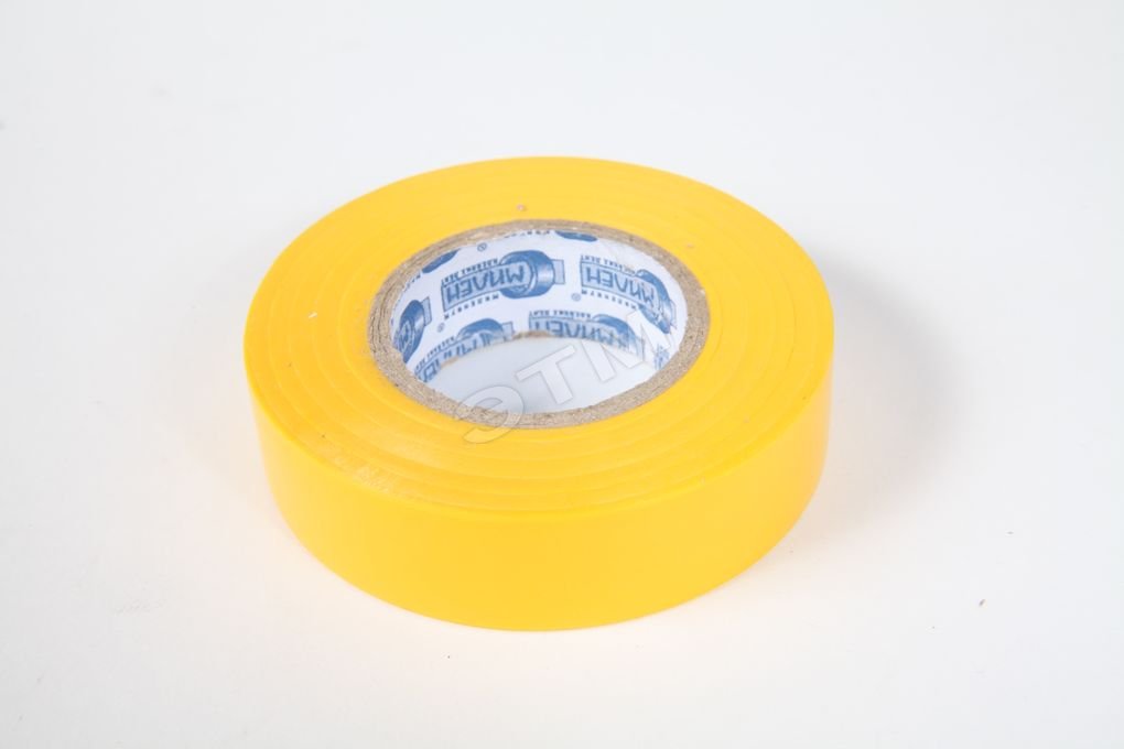 Изолента ПВХ желтая 15мм 20м