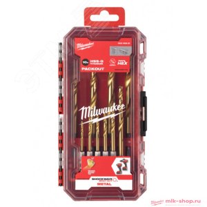 Сверла по металлу RedHEX™ HSS-TiN набор 10ед. (3-10мм) GEN II