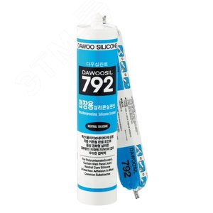 Герметик универсальный атмосферостойкий DAWOOSIL 792 герметик с высокой адгезией к металлу поликарбонат черный