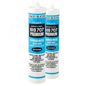 Герметик санитарный силиконовый BIO 707 для защиты от плесени и грибка белый