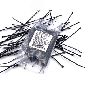 Хомут-стяжки ленточные 4x300 (3,6x300) черн