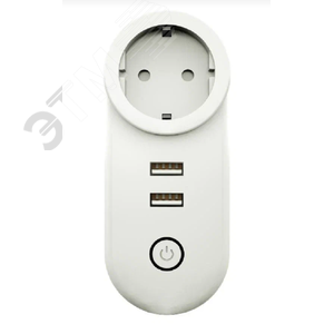 Розетка умная 1-пост. MOES Zigbee, 16А, белая, накладная