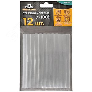 Стержни клеевые 11x300 мм, 35 шт.(1 кг ), прозрачность 50%