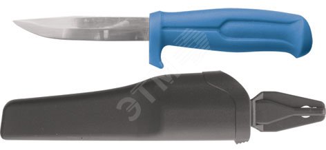 Нож строительный, нержавеющая сталь, пластиковая ручка, лезвие 100 мм