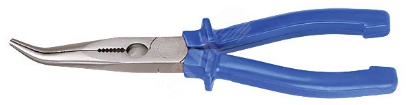 Тонкогубцы изогнутые ''Тор'', инстр. сталь, пластиковые ручки 160 мм