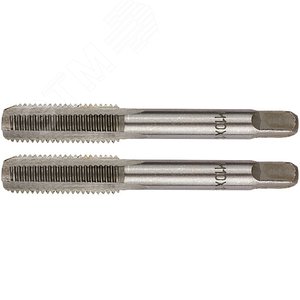 Метчики ручные, комплект 2 шт М10 х 1.25 мм