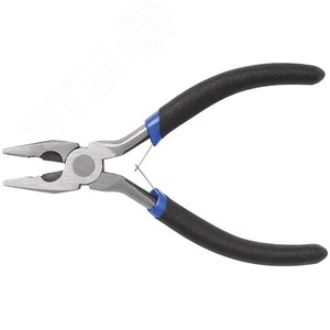 Плоскогубцы комбинированные ''мини'', синие ручки 130 мм
