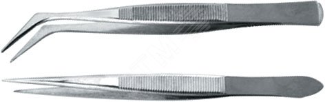 Пинцеты технические набор 2 шт
