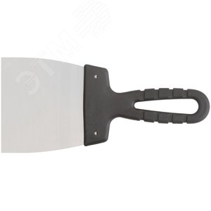 Шпатель, лезвие нержавеющая сталь, пластиковая ручка 100 мм