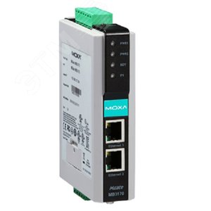 Преобразователь 1-портовый Modbus RTU/ASCII (RS-232/422/485) в Modbus TCP в промышленном исполнении с изоляцией 2 кВ