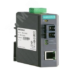 Медиаконвертер Ethernet 10/100BaseTX в 100BaseFX (одномодовое оптоволокно) в металлическом корпусе,с расширенным диапазоном температур