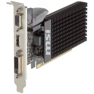 Видеокарта GT710, NVIDIA GeForce GK208, 2 ГБ GDDR3, PCI-Express 2.0