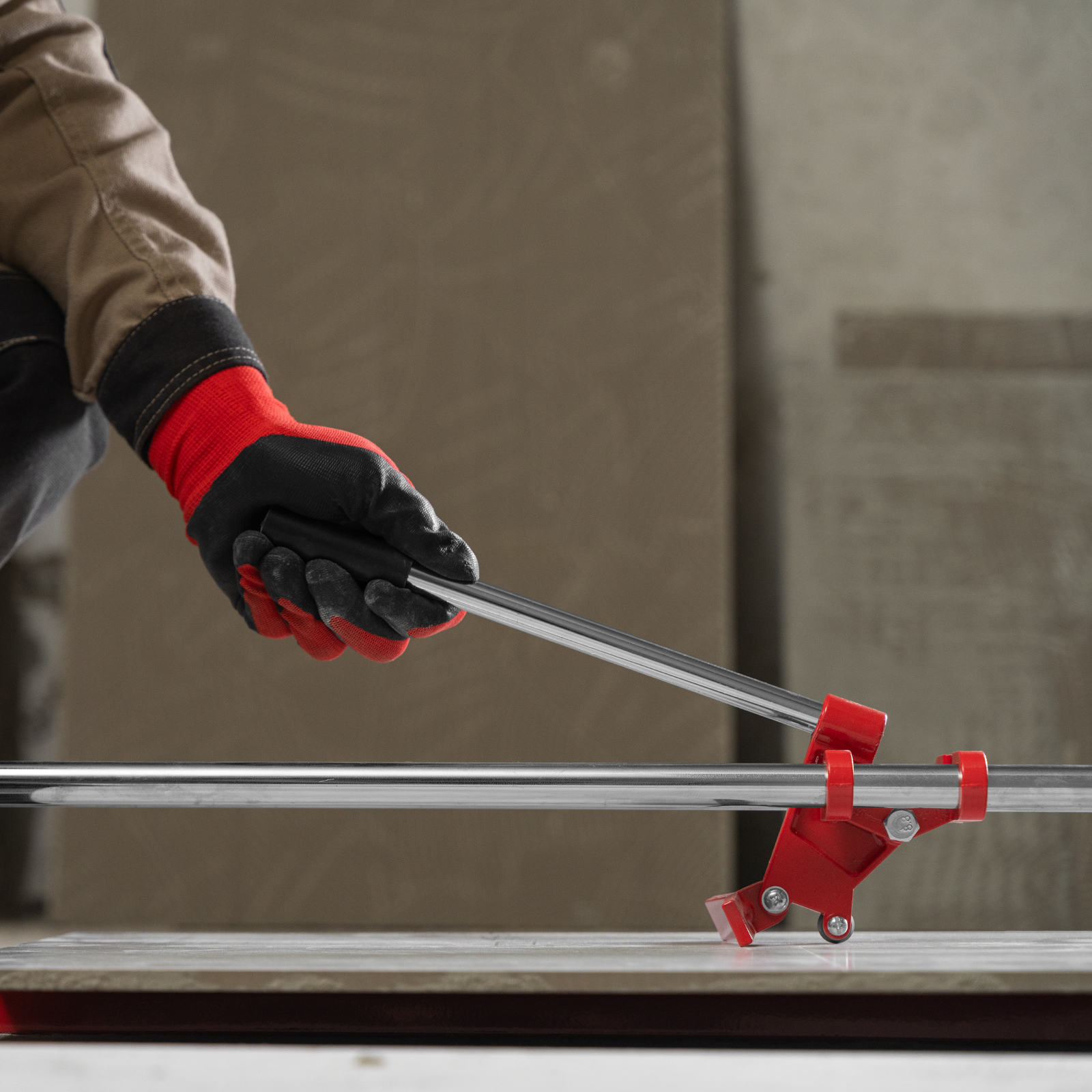 Плиткорез 600 х 16 мм, "Балеринка", поворотный металлический угольник MTX