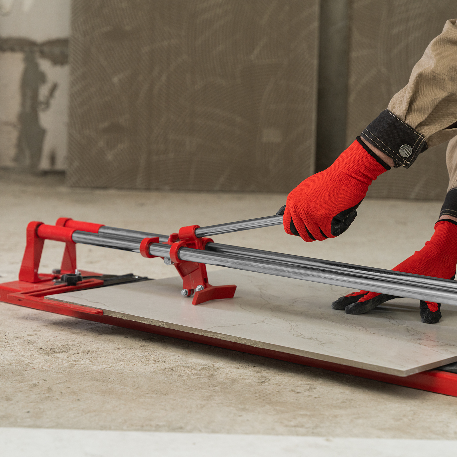 Плиткорез 600 х 16 мм, "Балеринка", поворотный металлический угольник MTX