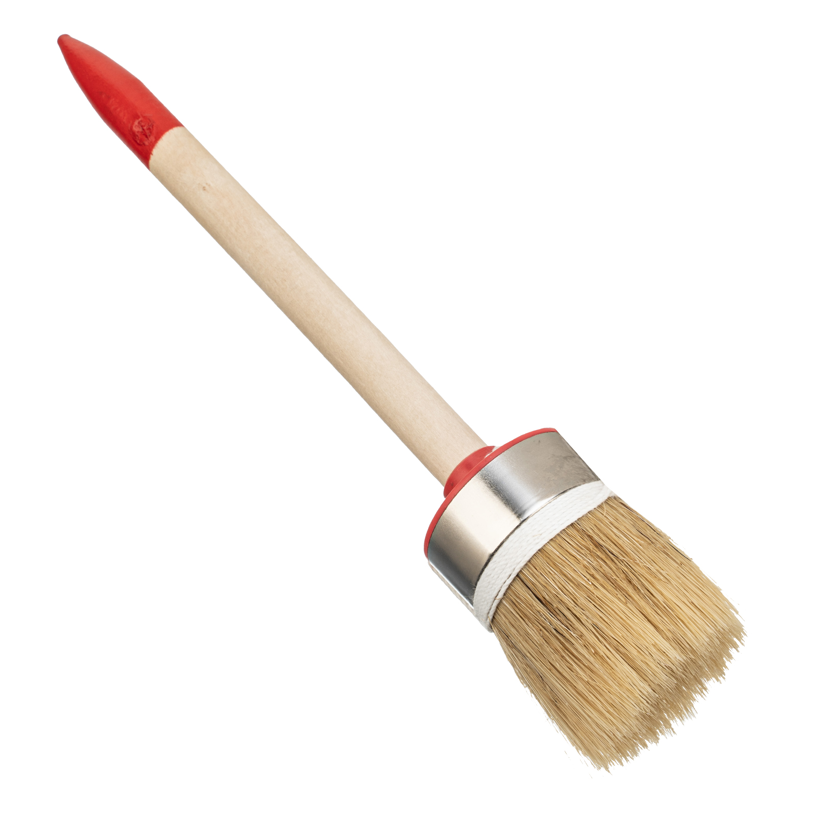 Кисть круглая, Профи №12 (45 мм) натуральная щетина, деревянная ручка MTX