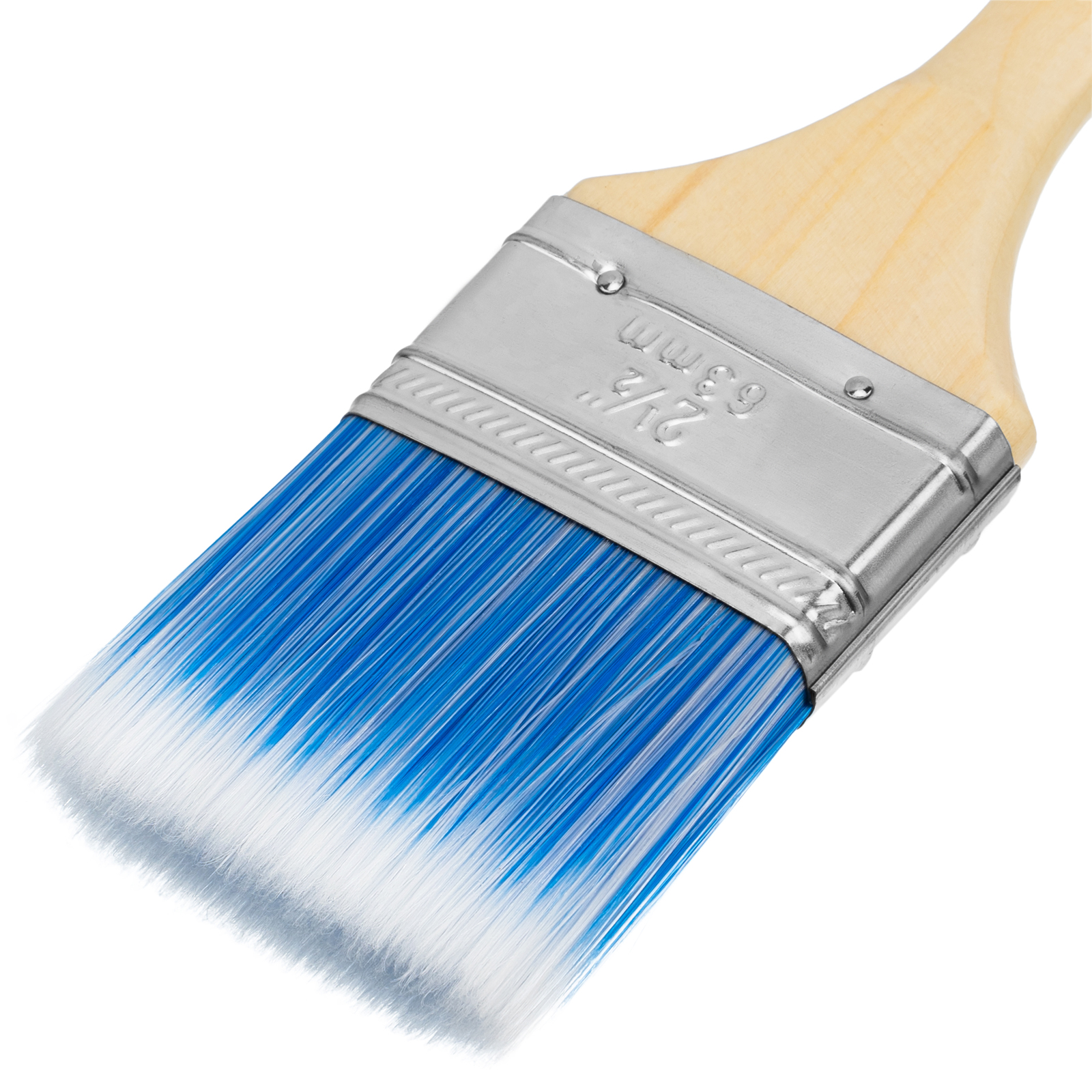 Кисть плоская "Евро" 2.5", искусственная щетина, деревянная ручка MTX