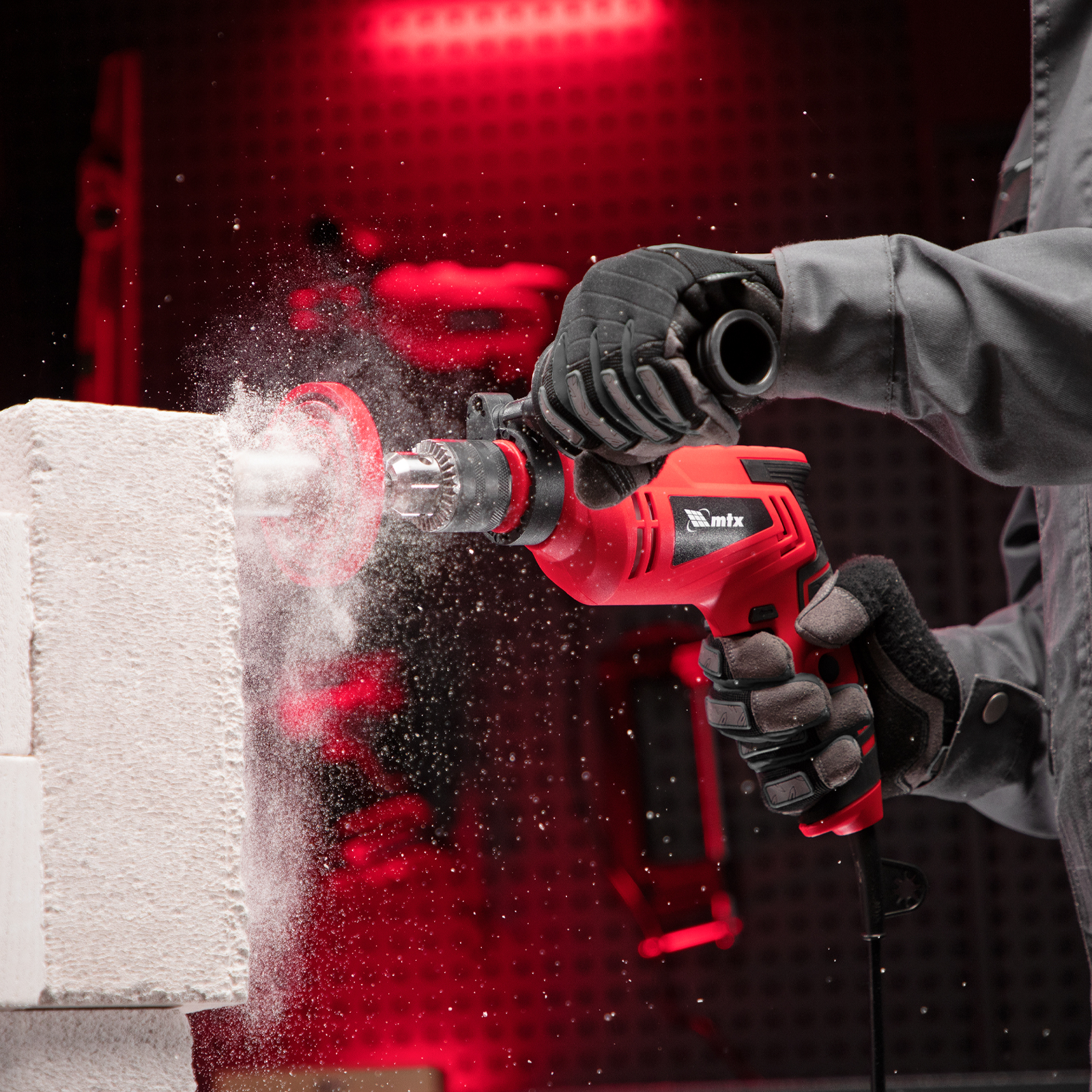 Дрель ударная MID-600, 600 Вт, 0-3000 об/мин, 0-48000 уд/мин MTX