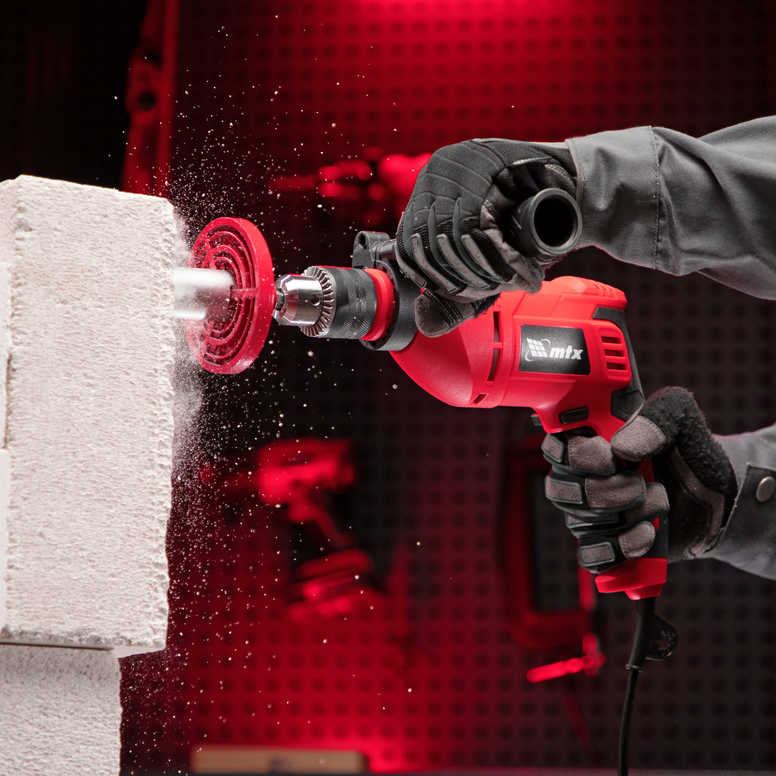 Дрель ударная MID-750, 750 Вт, 0-3000 об/мин, 0-48000 уд/мин MTX