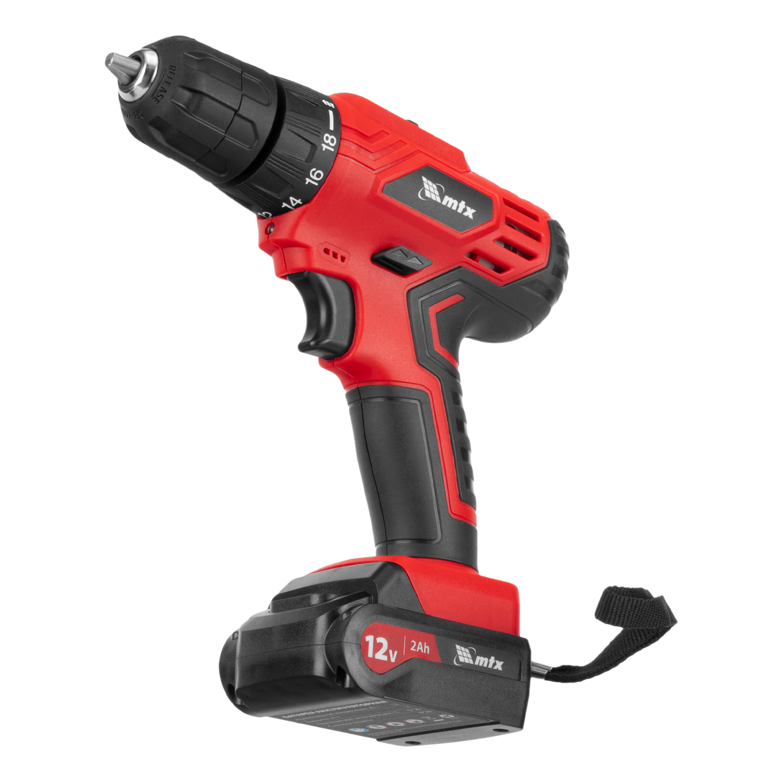 Дрель-шуруповерт аккумуляторная MCDL-12-02, Li-Ion, 12 В, 2 акк. MTX