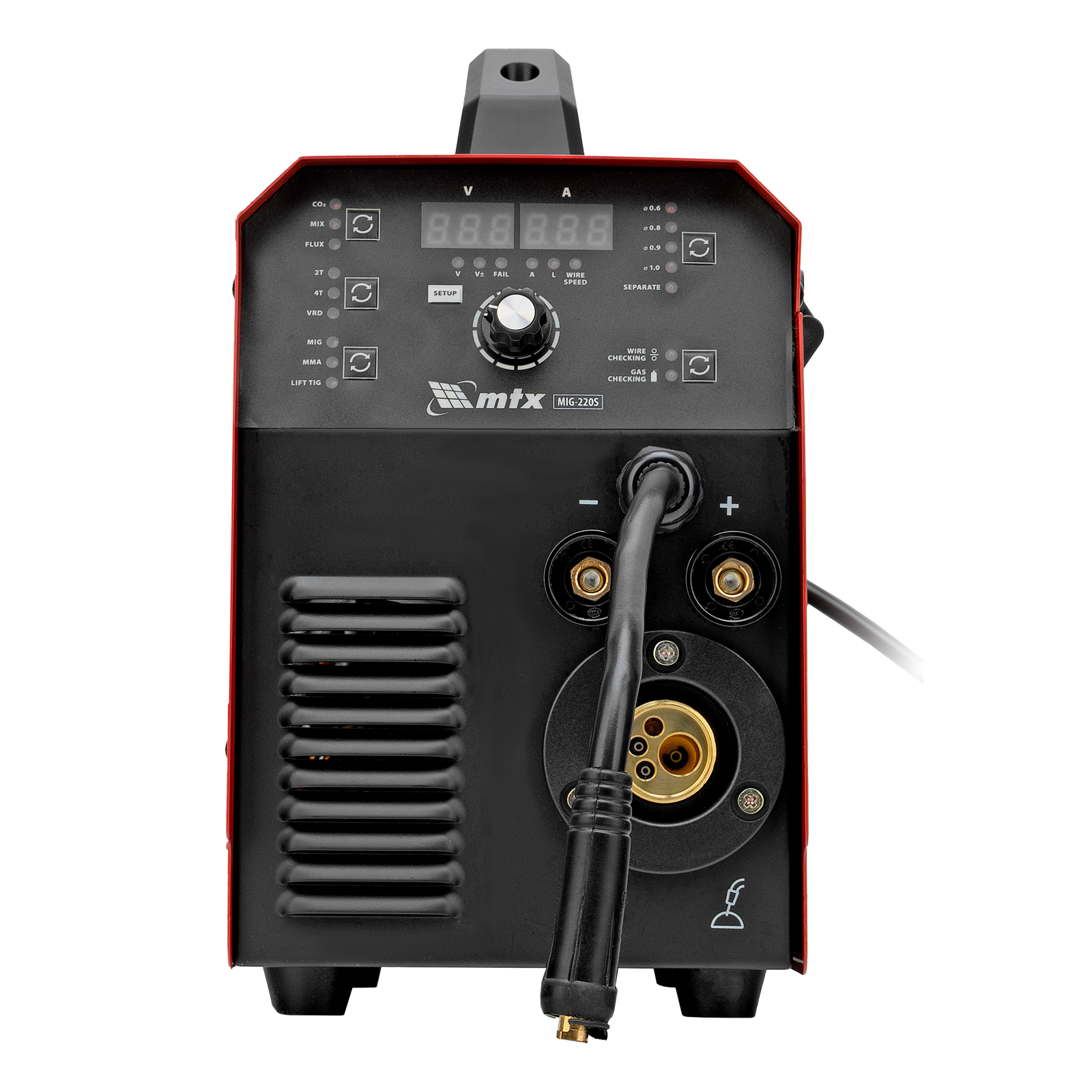 Аппарат инвертор. полуавтомат. cварки MIG-220S, 220A, ПВ 60%, катушка 5 кг MTX