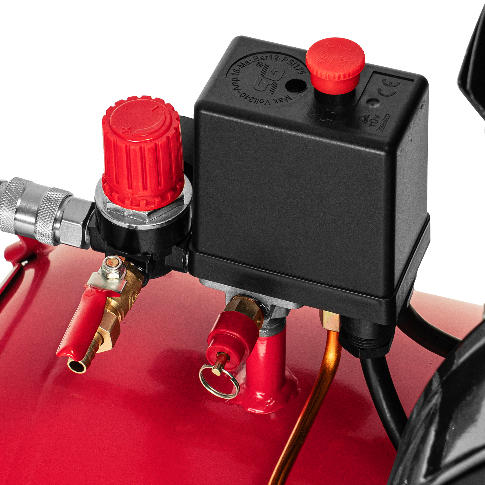 Компрессор воздушный ременный привод КР2500/80, 2,5 кВт, 80 литров, 420 л/мин МТХ