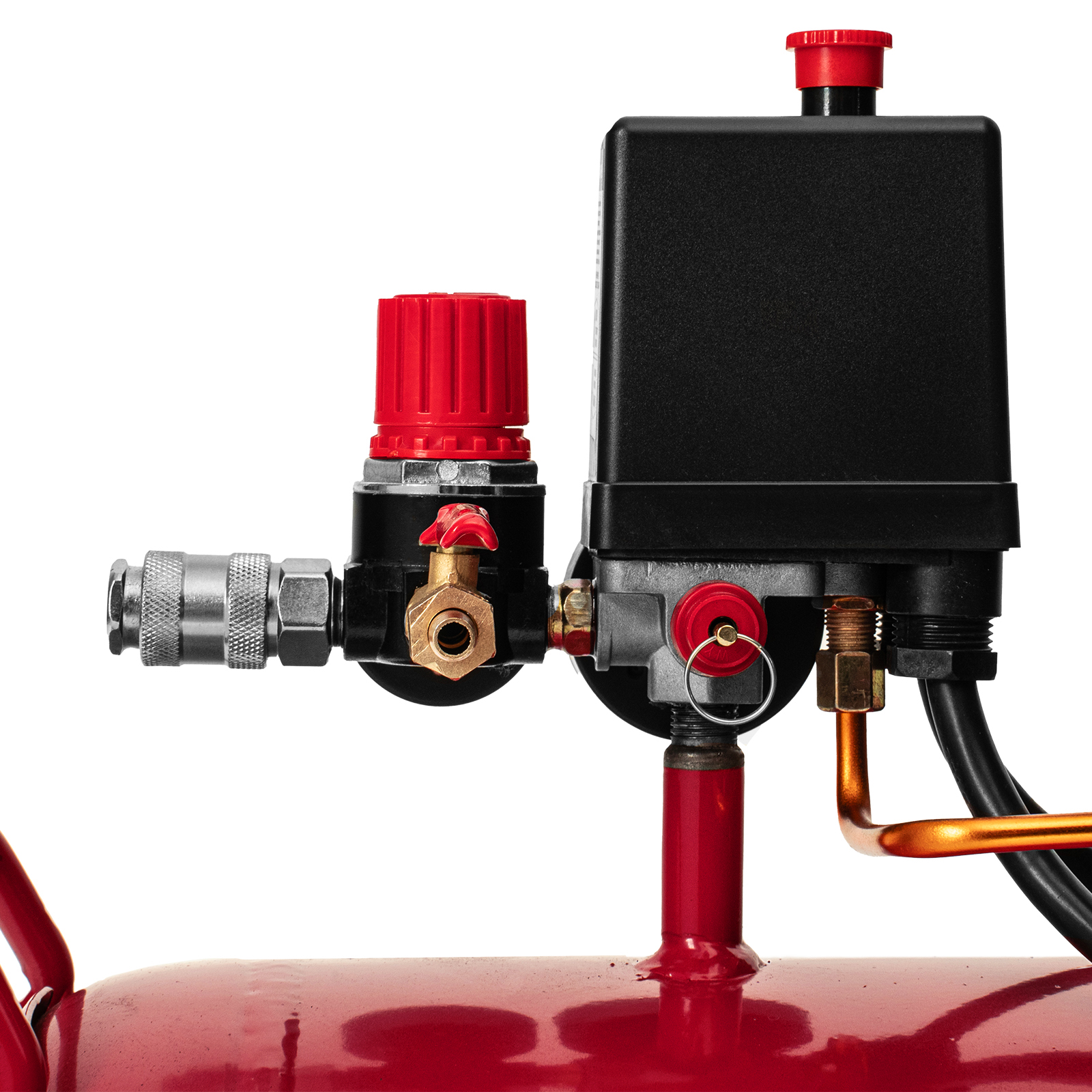 Компрессор воздушный ременный привод КР2500/80, 2,5 кВт, 80 литров, 420 л/мин МТХ