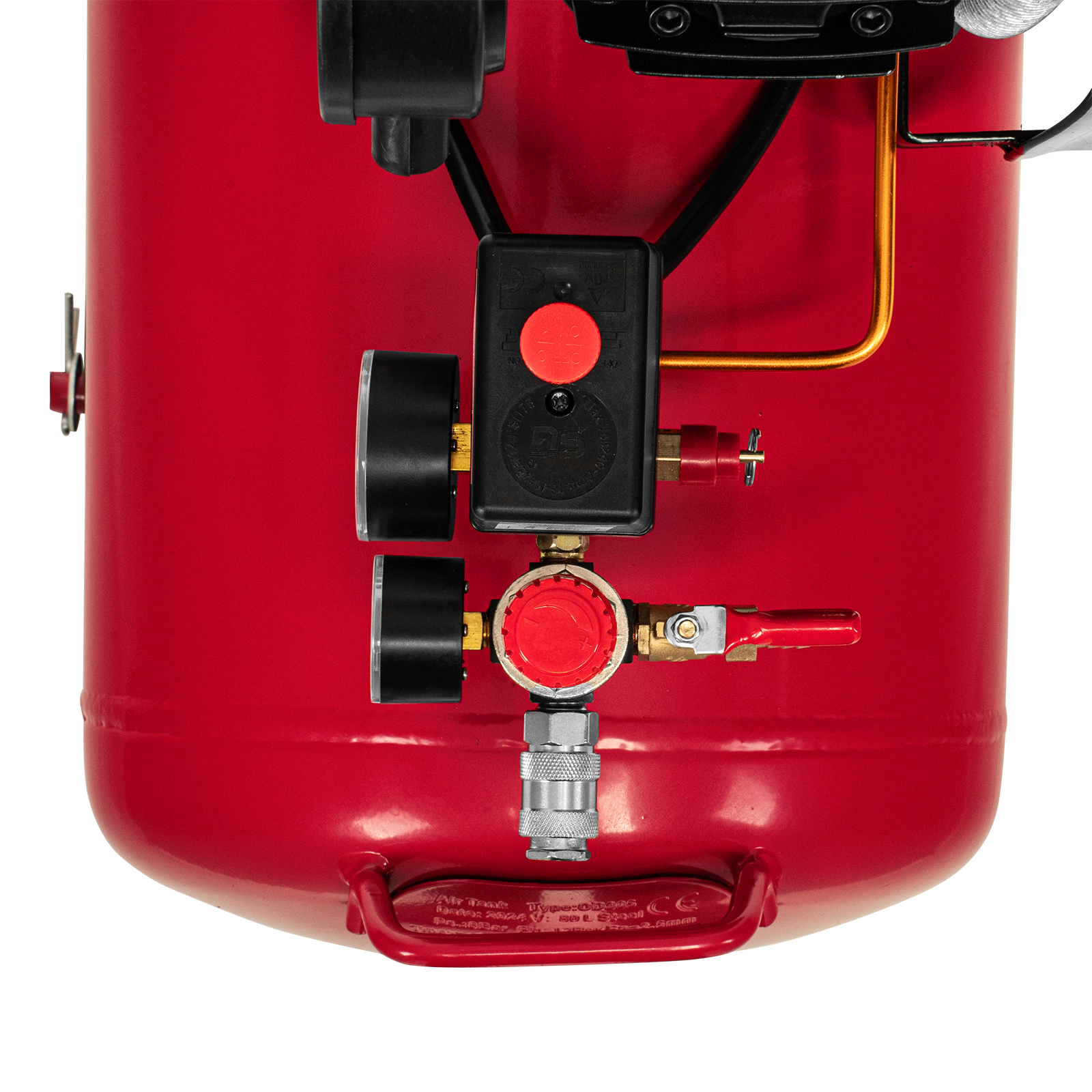 Компрессор воздушный ременный привод КР2500/80, 2,5 кВт, 80 литров, 420 л/мин МТХ