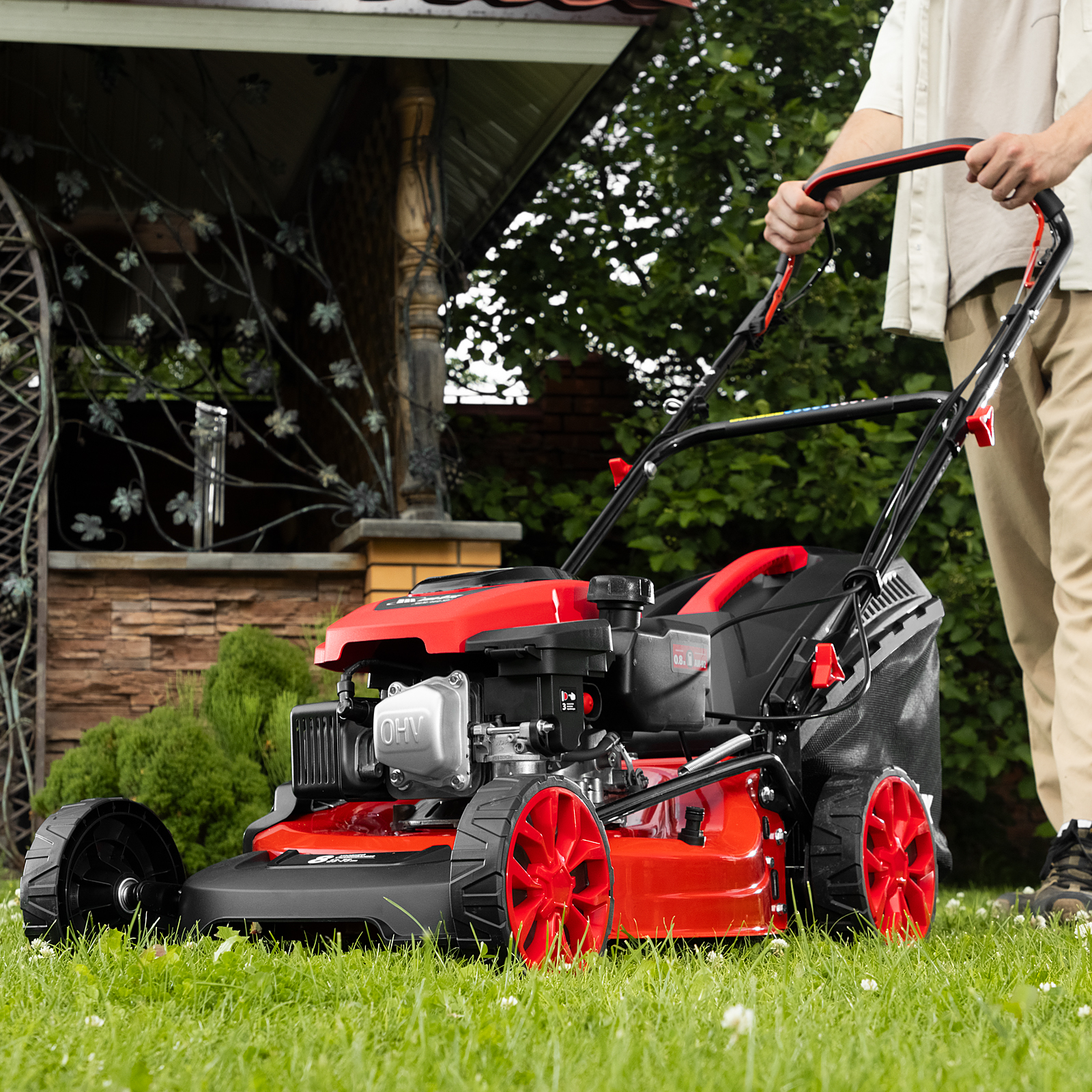 Газонокосилка бензиновая GLM-460-SP, 150 см3, 46см, привод, 50л  MTX