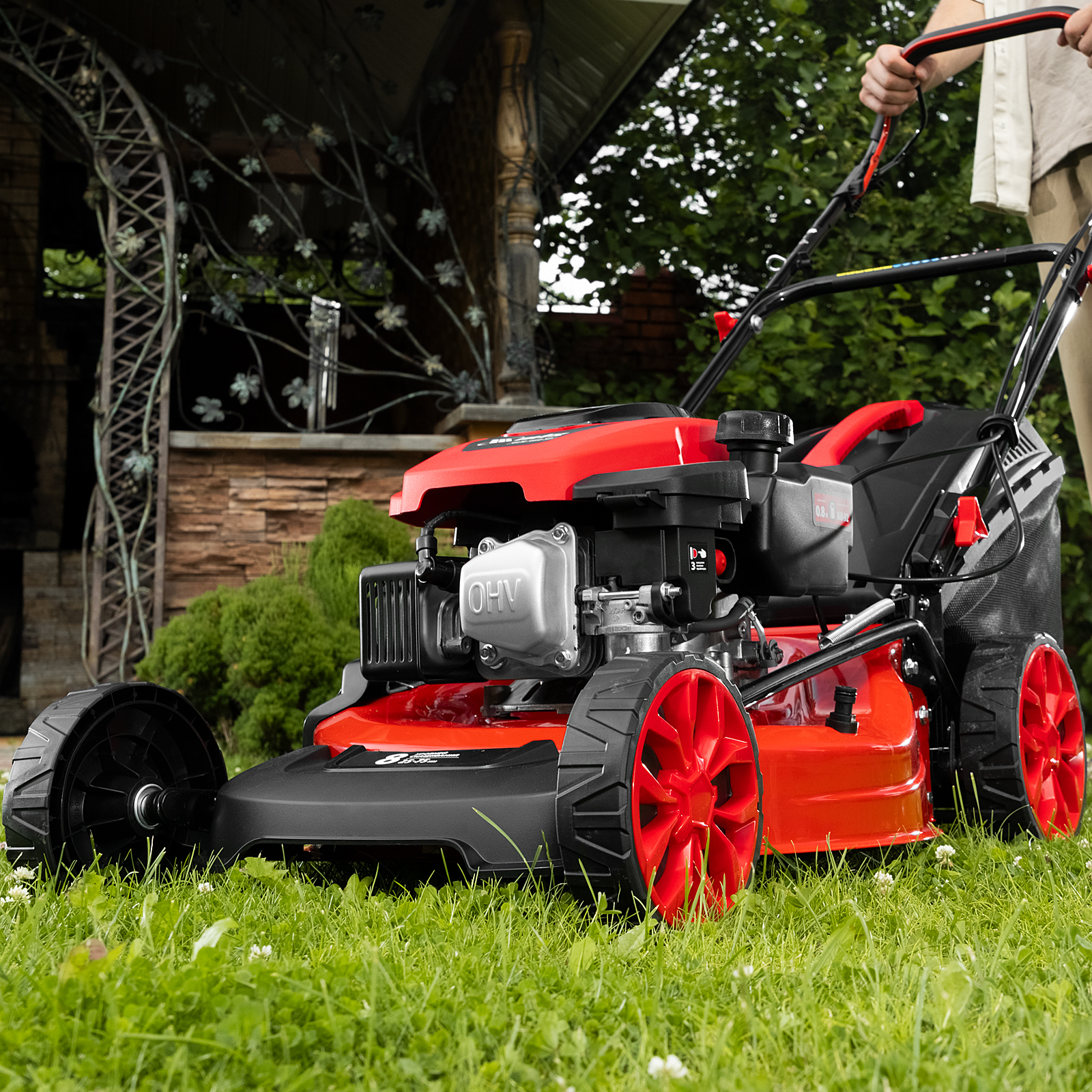 Газонокосилка бензиновая GLM-460-SP, 150 см3, 46см, привод, 50л  MTX