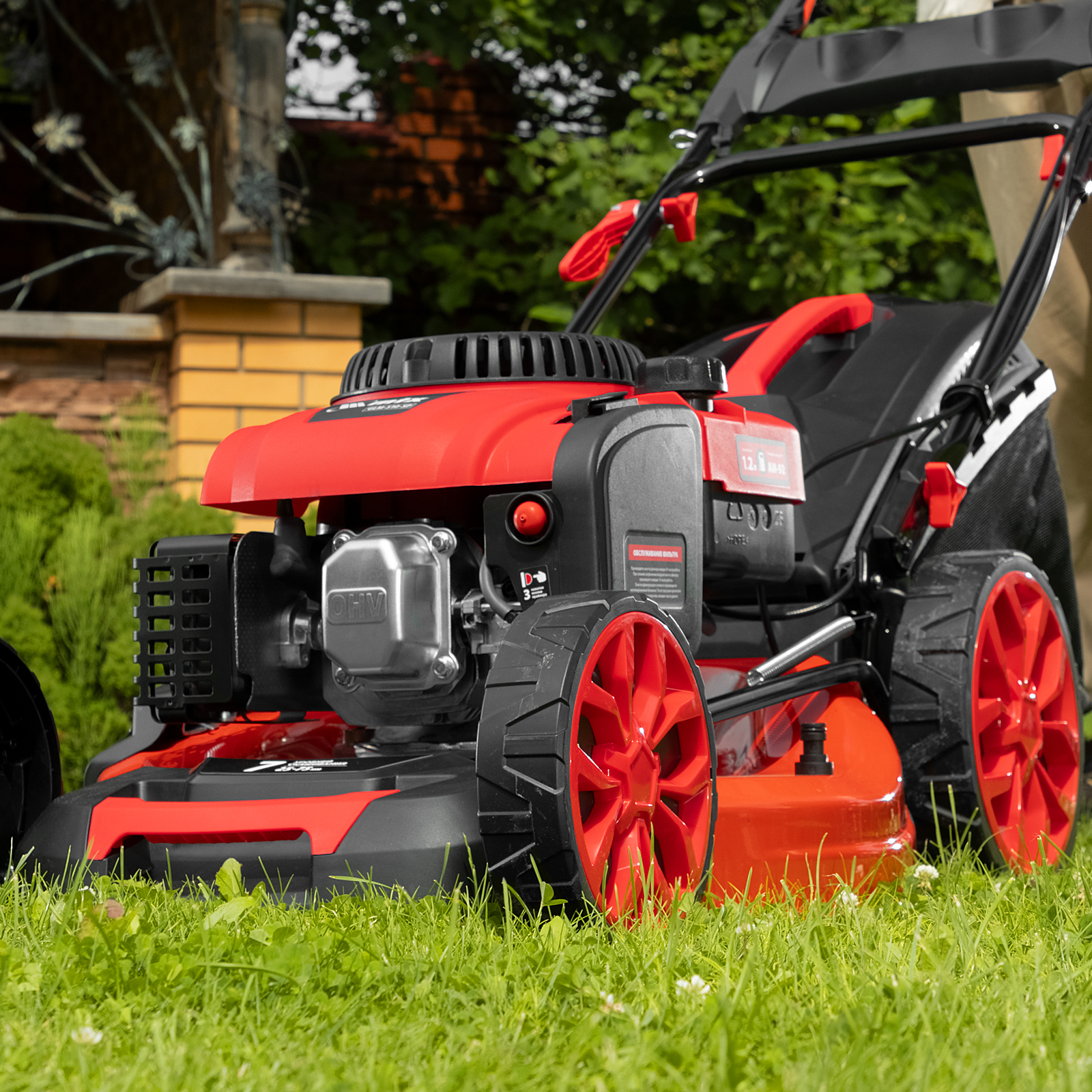 Газонокосилка бензиновая GLM-510-SP, 200 см3, 51см, привод, 65л  MTX